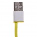Easy Carry Retractable Lighter Style Micro USB Cable / 80cm Sync and Micro Charge Data Cable for Android - Yellow